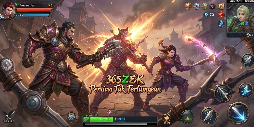 Tampilan gameplay mendebarkan dengan aksi seru di 365ZK.