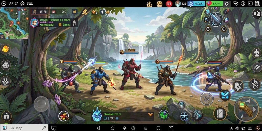 Tangkapan layar gameplay API77 menampilkan aksi strategi yang mendebarkan.