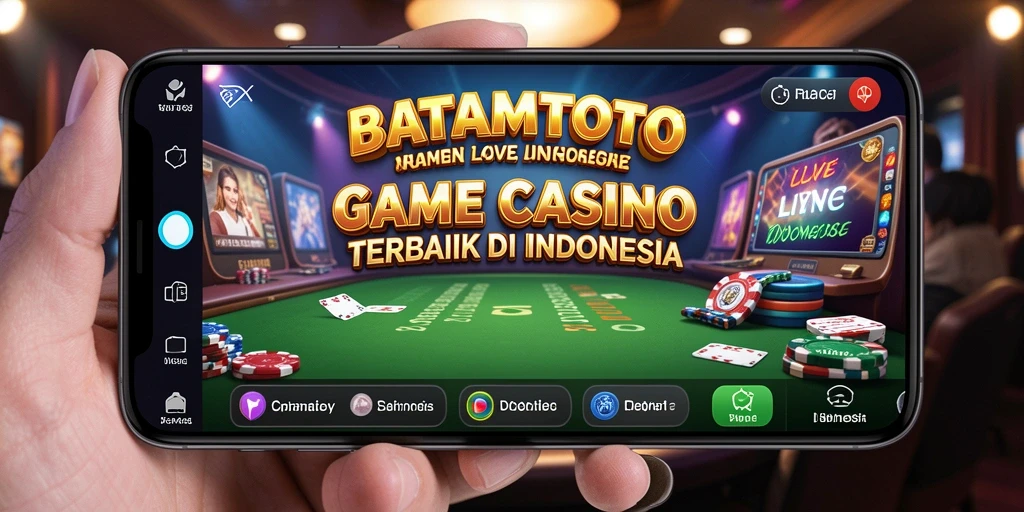 Tampilan gameplay Live Casino yang mendebarkan di BATAMTOTO.