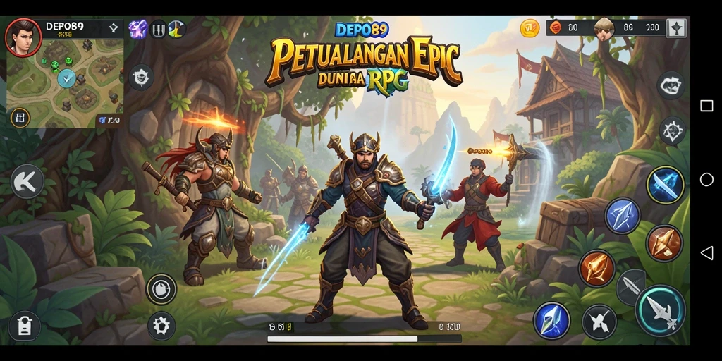 Tampilan gameplay DEPO89 yang menampilkan petualangan mendebarkan di dunia RPG.