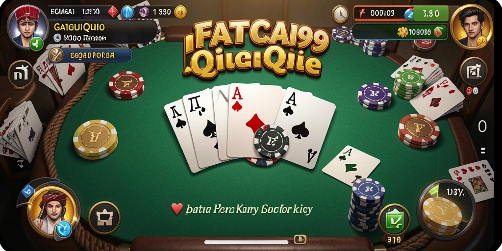 Tampilan permainan QiuQiu yang seru di FATCAI99.