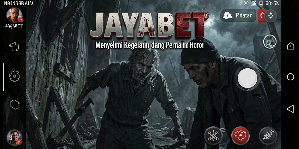 Gameplay JAYABET menampilkan kegelapan yang mencekam dan makhluk menyeramkan.