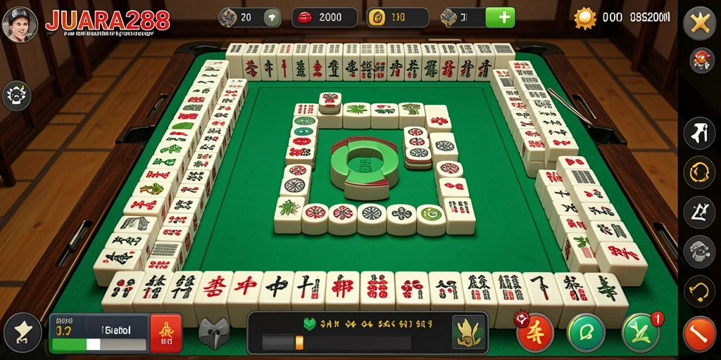 Gameplay menawan JUARA288 dengan grafik Mahjong yang memukau.