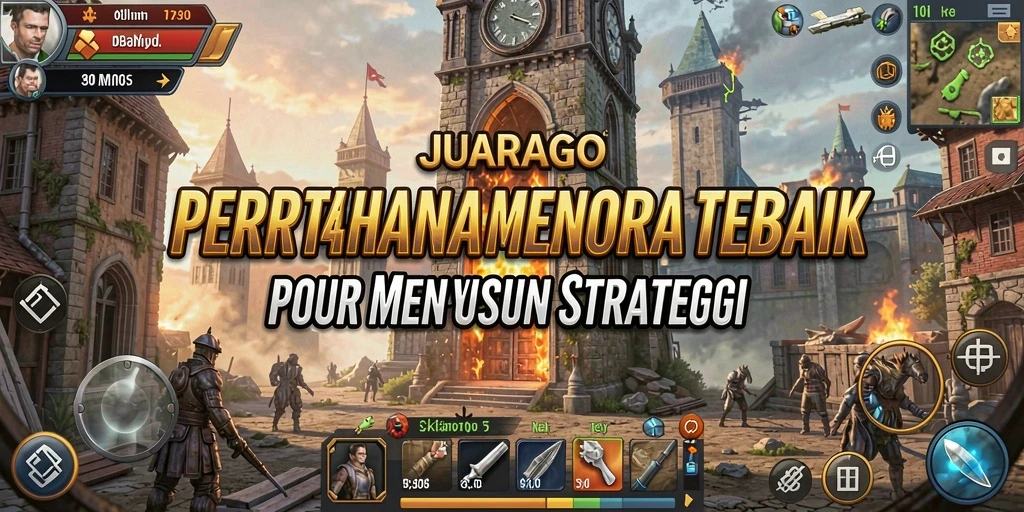 Gameplay seru dalam JUARAGO dengan strategi menara pertahanan.
