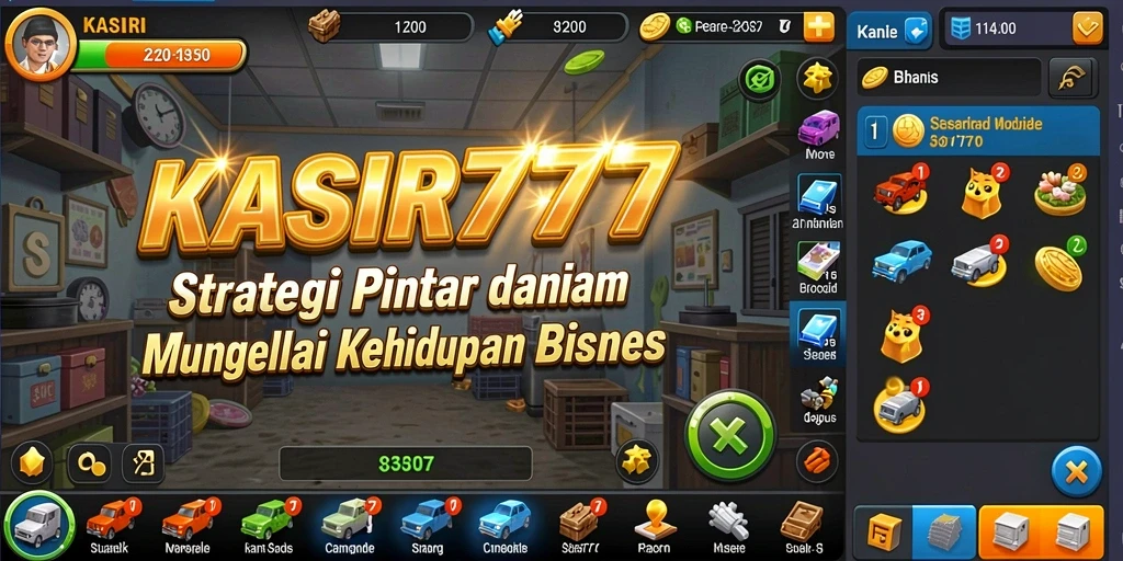 Tampilan gameplay KASIR777 dengan strategi manajemen bisnis yang menarik.