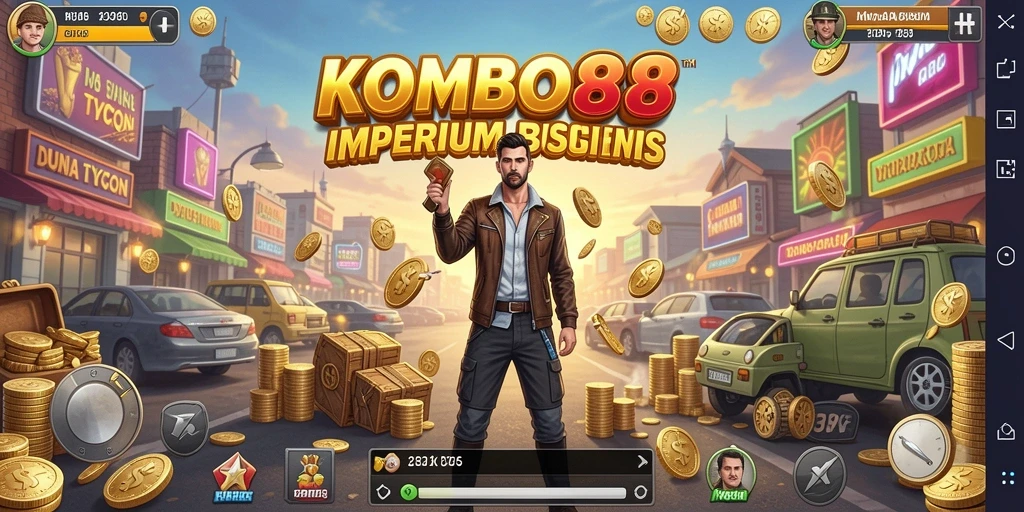 Screenshot utama KOMBO88 menampilkan gameplay Tycoon yang menarik.