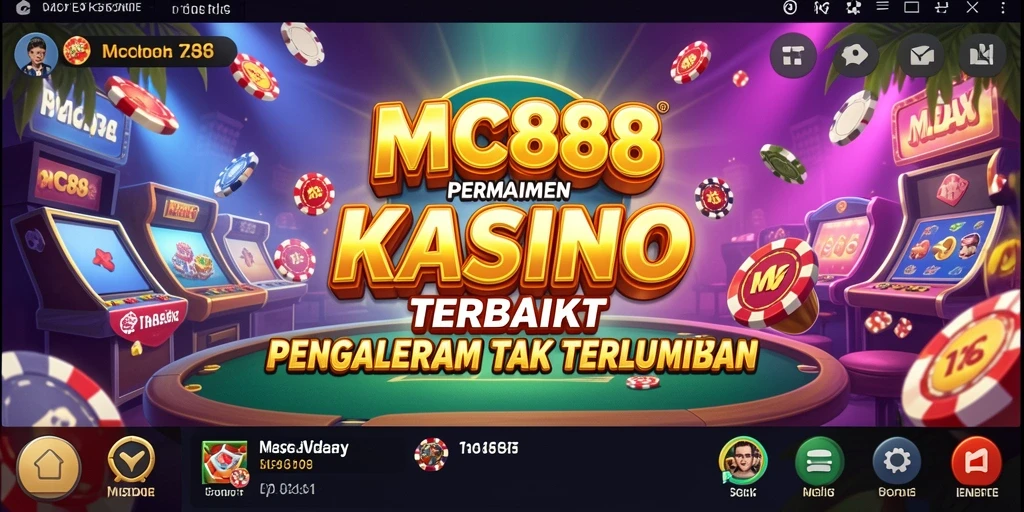 Tampilan gameplay menarik dari aplikasi Kasino MC888.