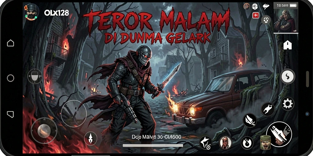 Menampilkan gameplay OLX128 yang menegangkan di dunia horor.