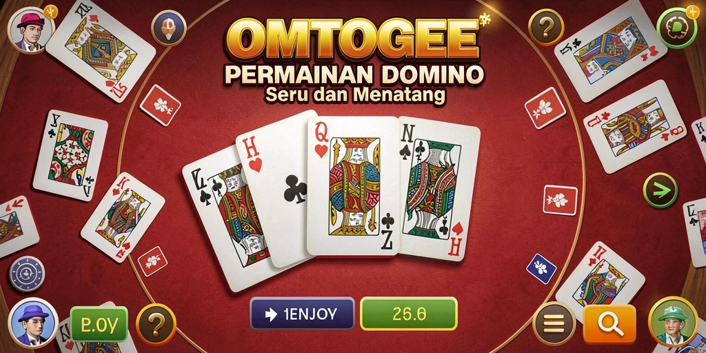 Screenshot gameplay Domino OMTOGEL yang seru dan menantang.