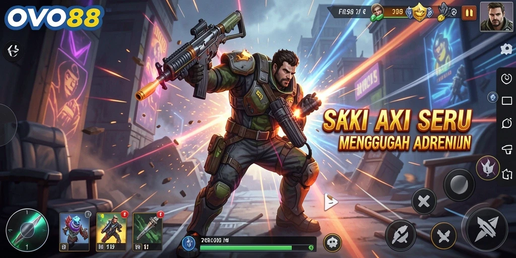 Tampilan gameplay OVO88 yang mendebarkan dan penuh aksi.