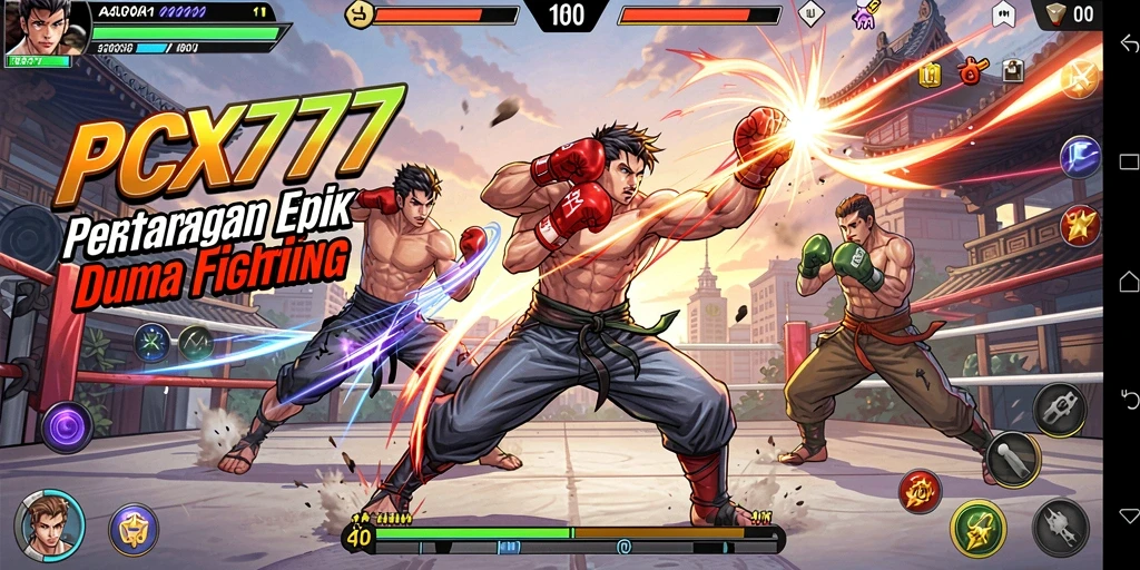 Gameplay seru PCX777 dengan pertarungan yang mendebarkan.