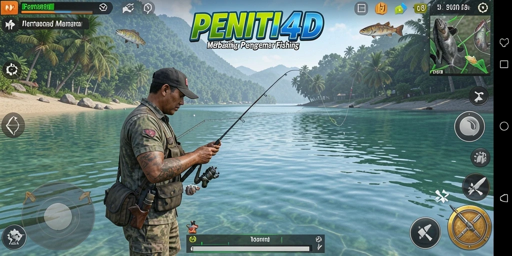 Tangkapan ikan yang spektakuler dalam gameplay PENITI4D.