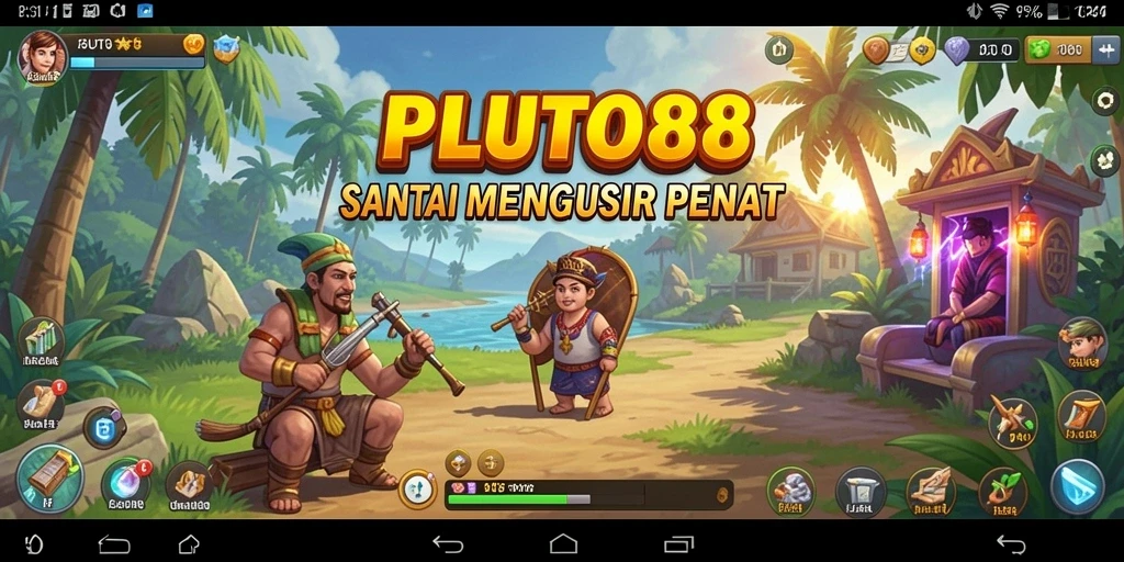 Tampilan gameplay menarik dari PLUTO88 yang menyenangkan.