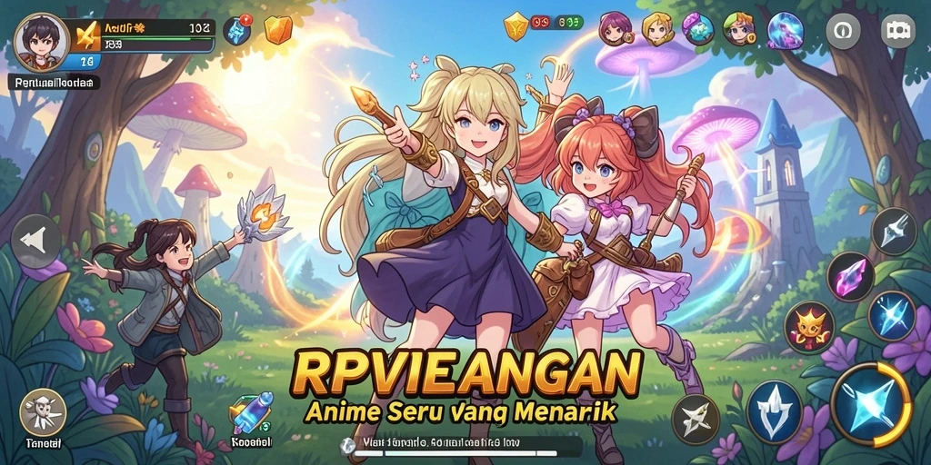 Tampilan gameplay seru RPVIP4 yang menarik dan penuh warna.