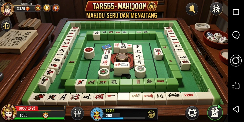 Tampilan gameplay Mahjong yang menarik dan penuh warna.