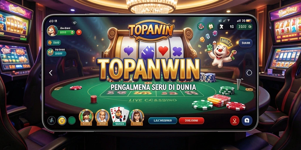 Screenshot gameplay Live Casino TOPANWIN dengan dealer profesional.